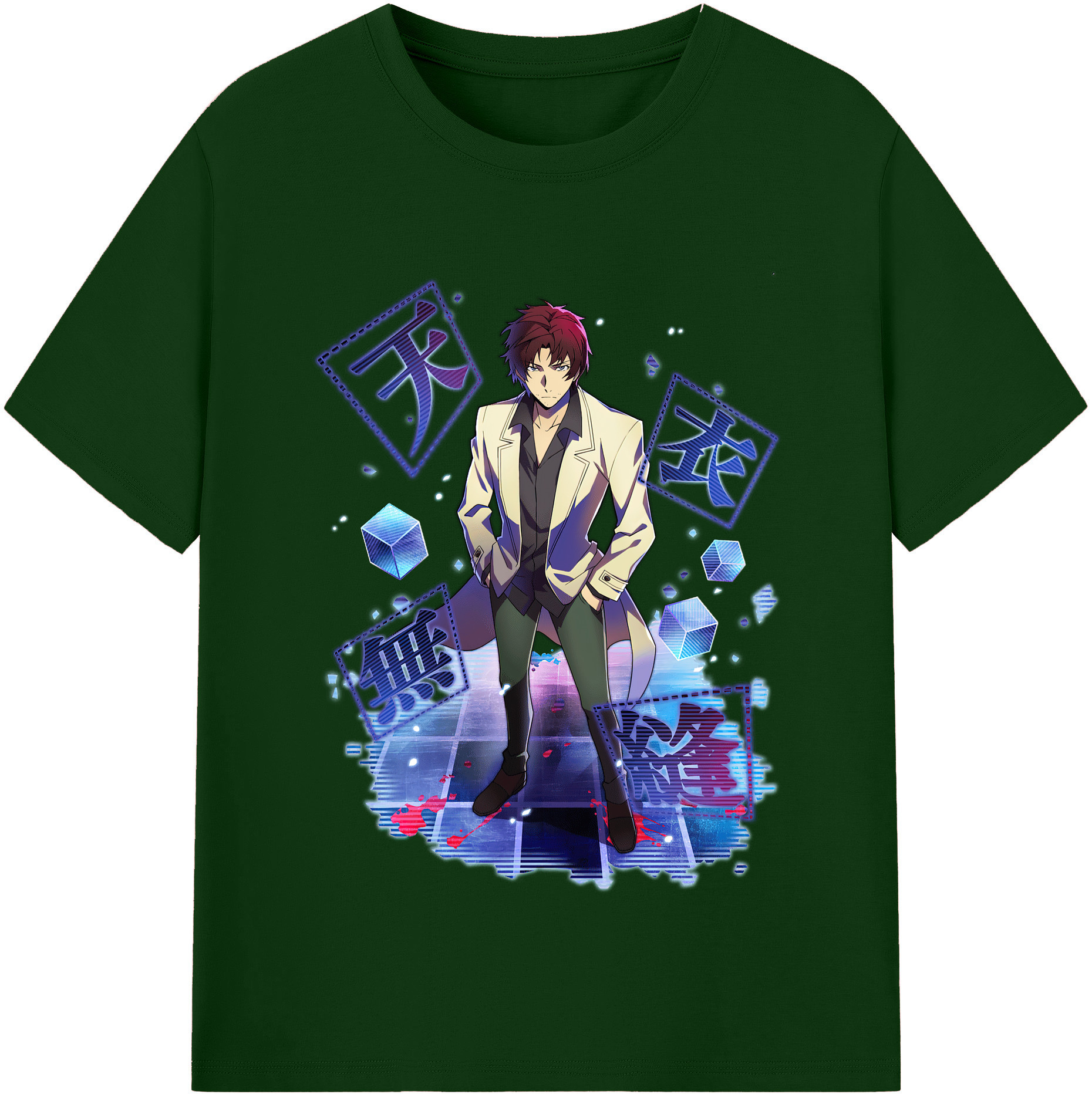 （画像用） 文豪ストレイドッグス Bungo Stray Dogs 綿100％半袖Tシャツ（フロントプリント）